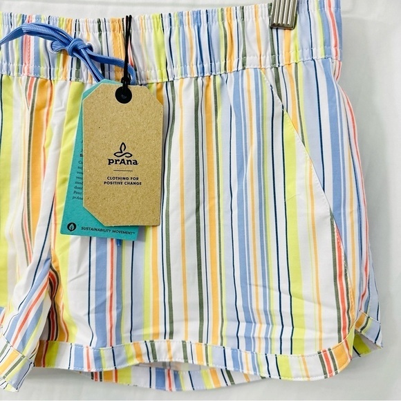 Prana‎ Mariya Multicolor Stripes Shorts - Picture 9 of 14